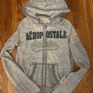 Aeropostale Heather Gray Athletic Hoodie